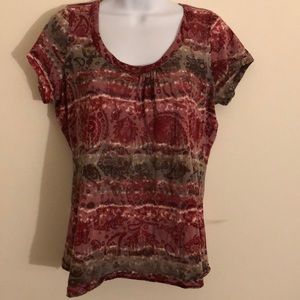 Maurices Burgundy Paisleys on Tie-dye